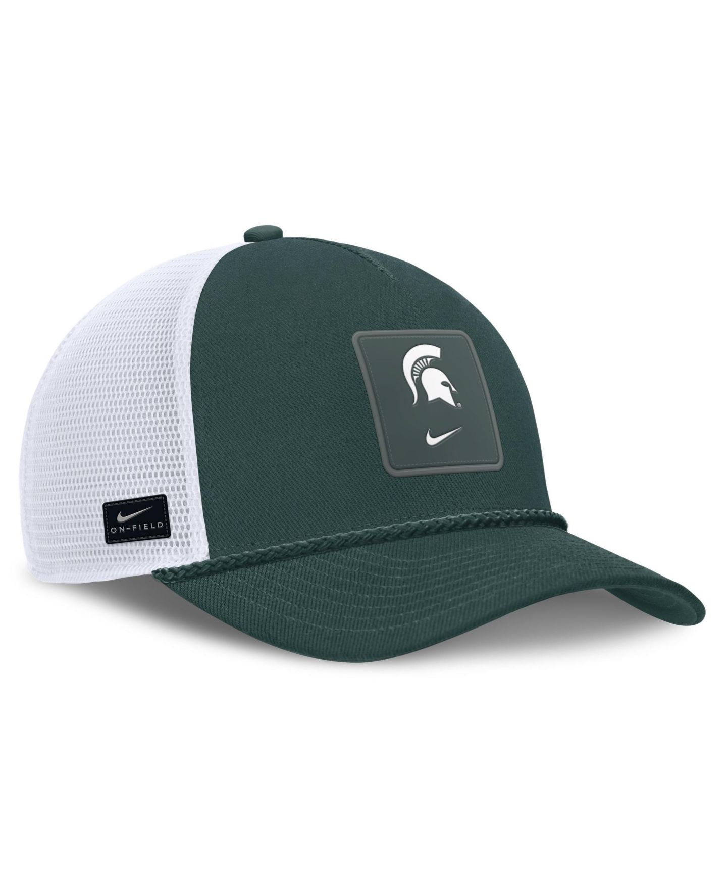 Кепка Nike Green Michigan State Spartans 2026 On-Field Gameday Rope Trucker Adjustable Hat — фото 3
