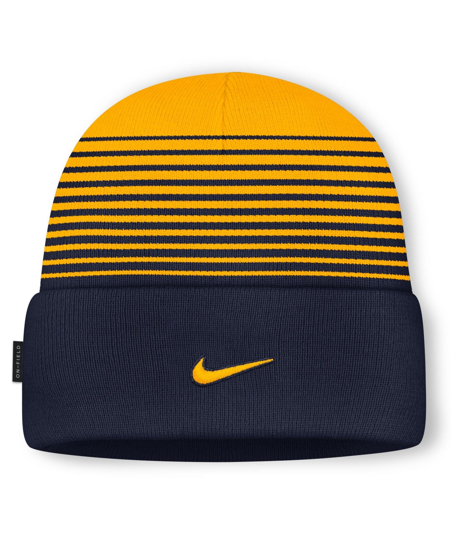 Men's and Women's Navy/Gold West Virginia Mountaineers On-Field Utility Knit Hat