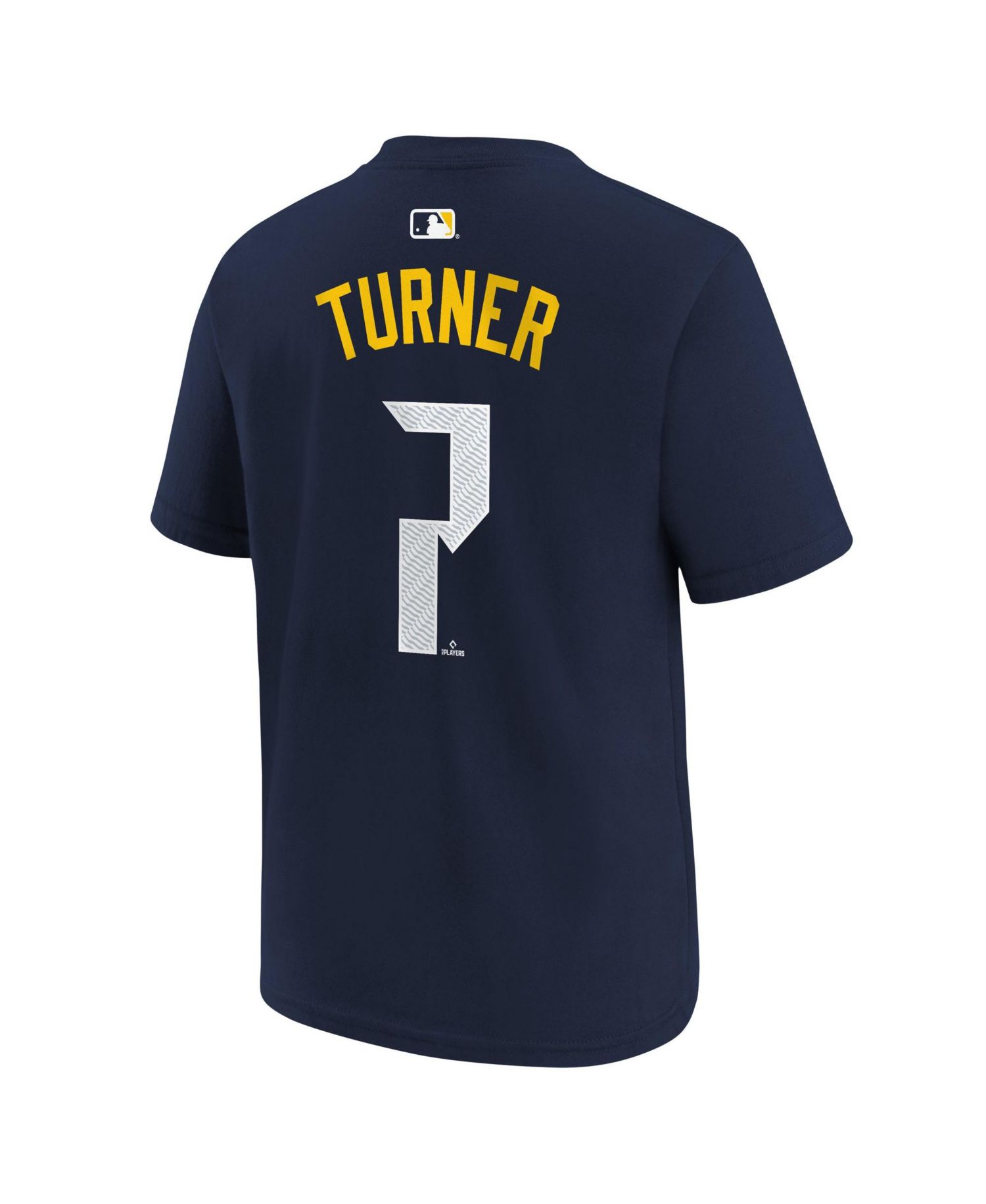 Big Boys and Girls Trea Turner Navy Philadelphia Phillies City Connect Name & Number T-Shirt