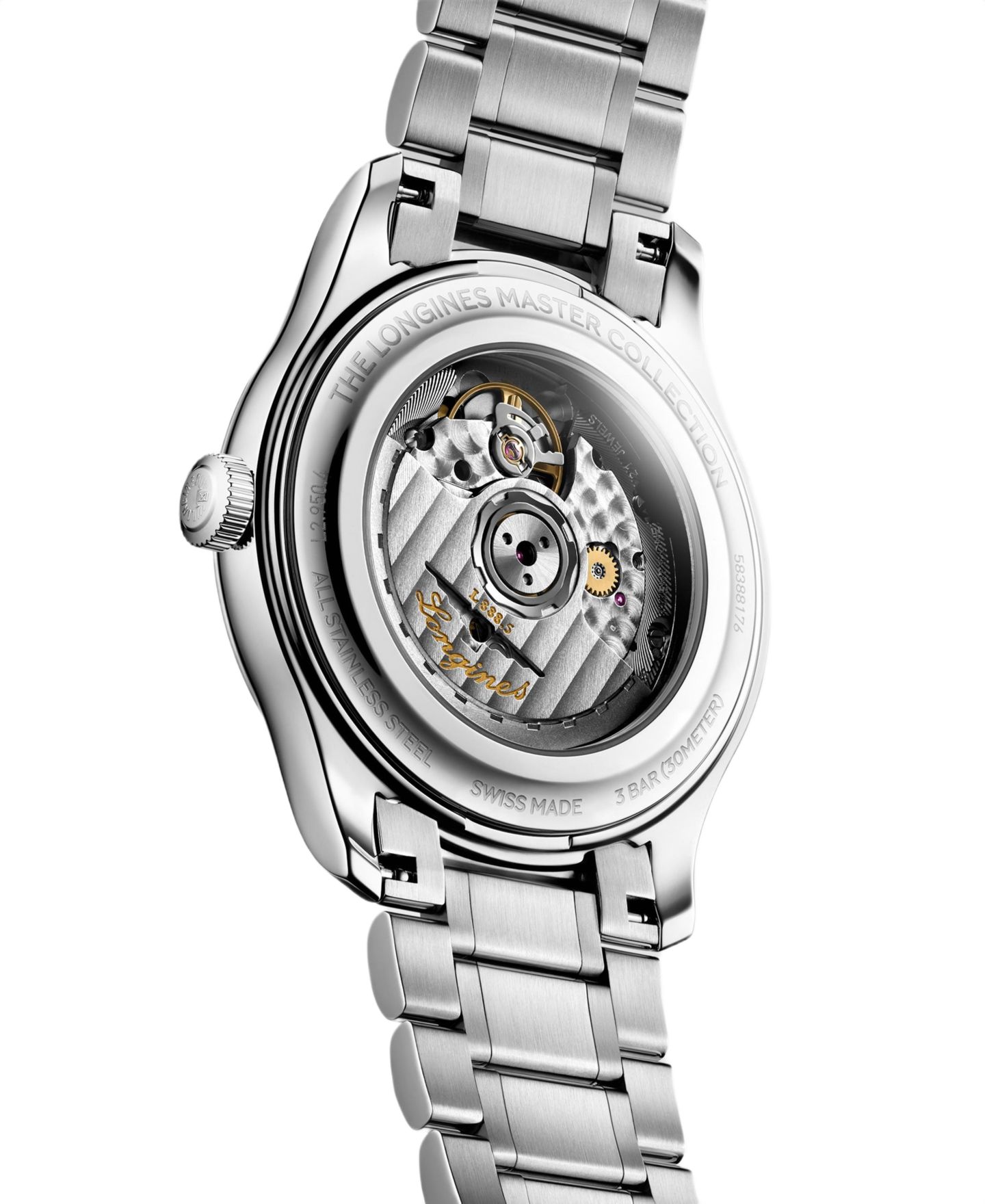 Мужские часы Longines Master Collection с браслетом из нержавеющей стали, 41 мм — фото 2