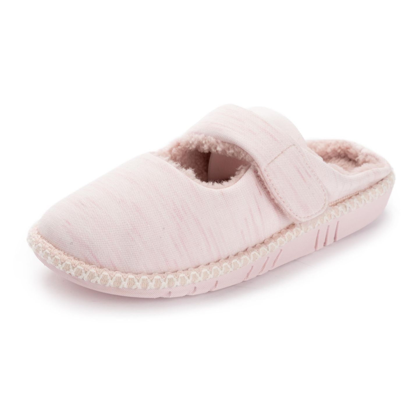 Женские тапочки MUK LUKS All Day Mary Jane Slippers, цвет: Розовый — фото 4
