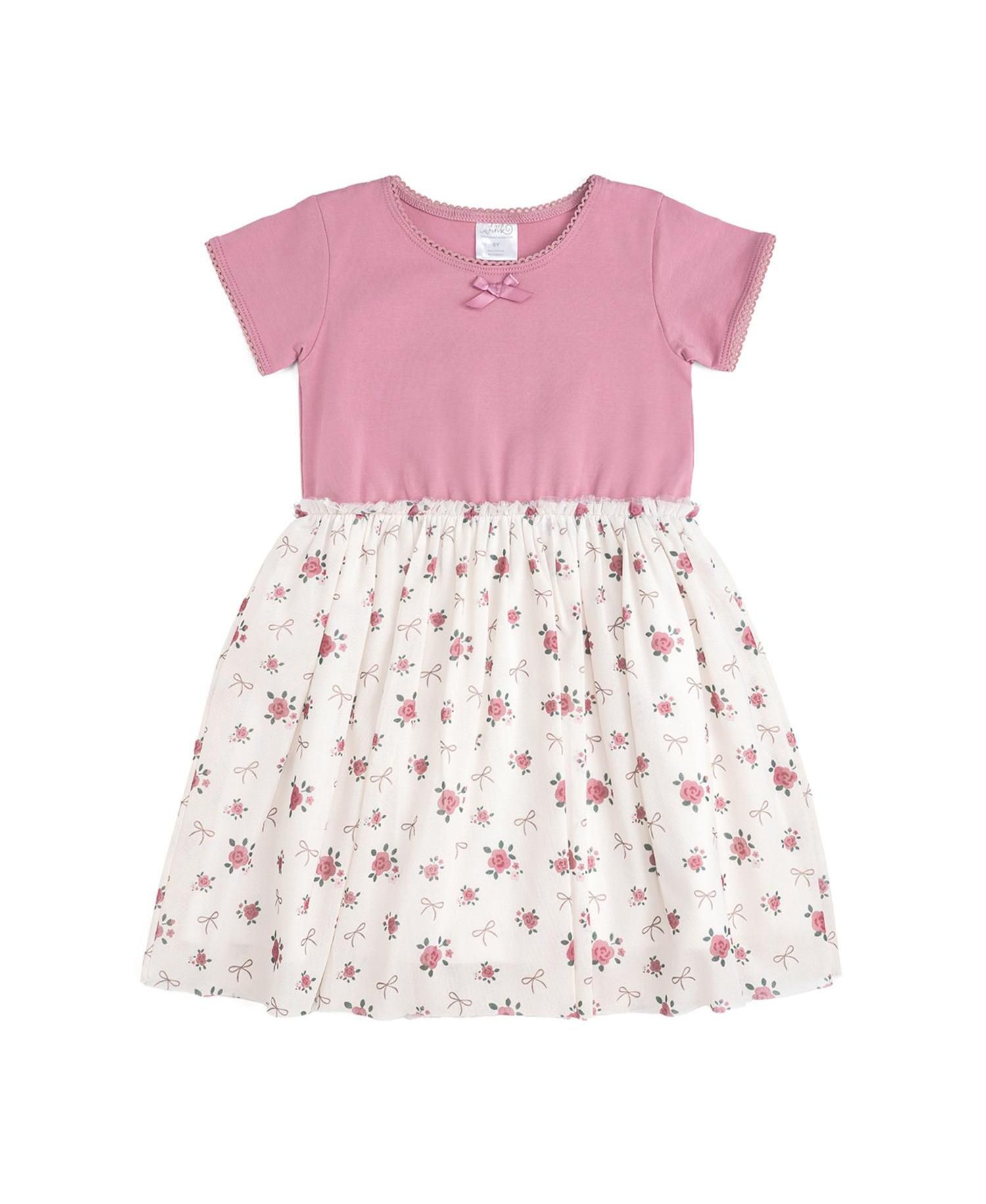 Girl's (5-8) Coquette Short Sleeve Tutu Dress