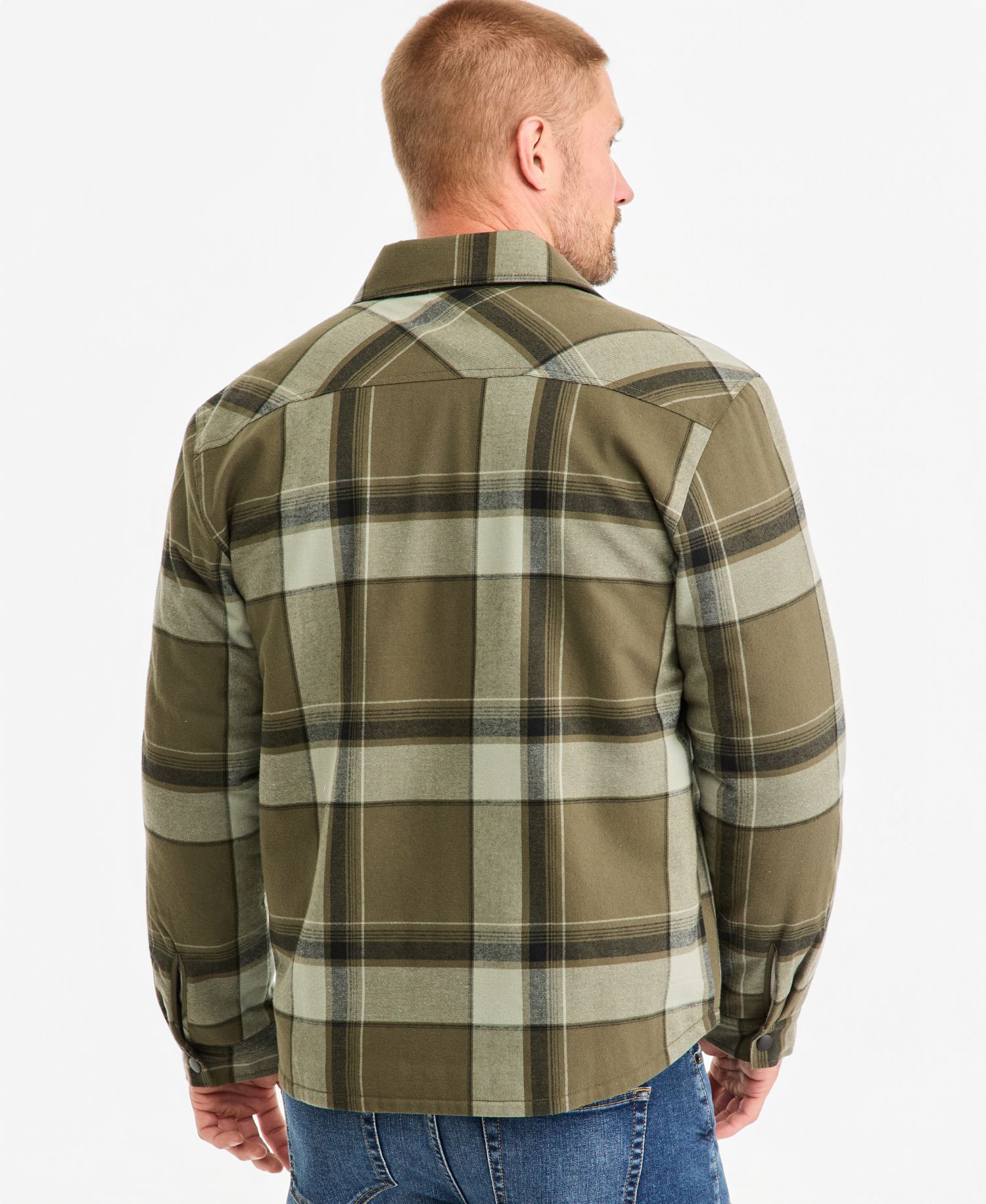 Men's Case Plaid Flannel Shacket