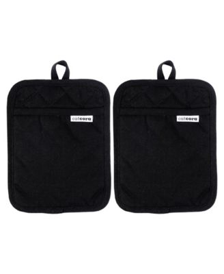 Heavyweight Quilted Cotton Pot Holders, Set of 2