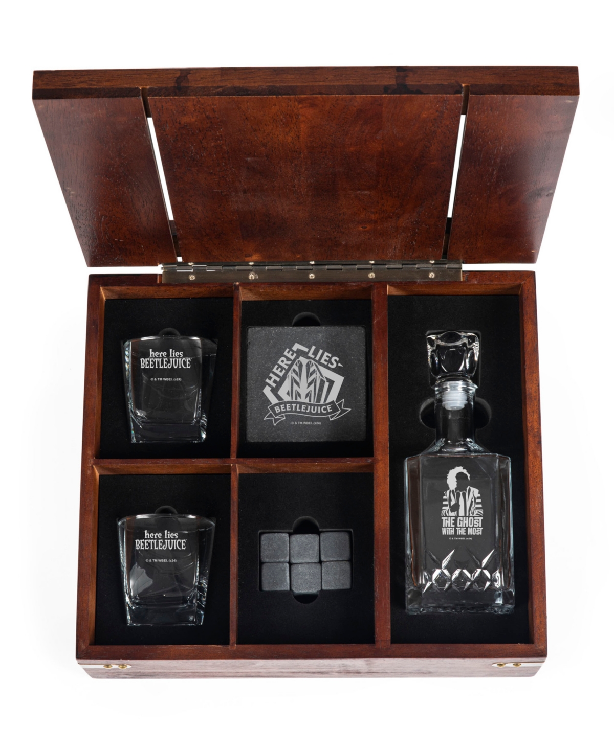 Legacy Beetlejuice Whiskey Decanter Gift Set, 12-Piece