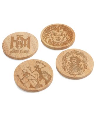 Disney Haunted Mansion Coasters with Bottle Openers, Set of 4