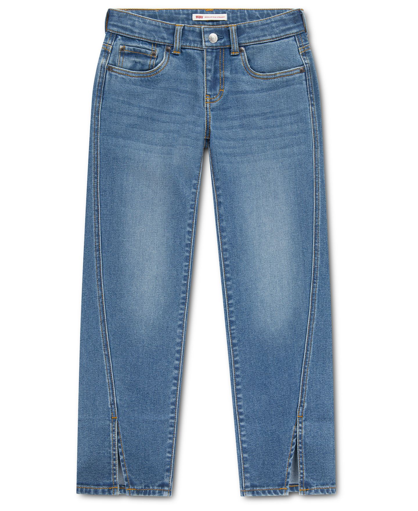 Джинсы Levi's Regular Rise Straight Jeans для девочек, цвет: Lunch Break — фото 1