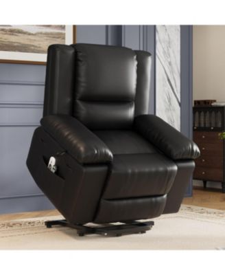 Heat and Massage Electric Power Lift Recliner Sofa Chair for Seniors, Living Room