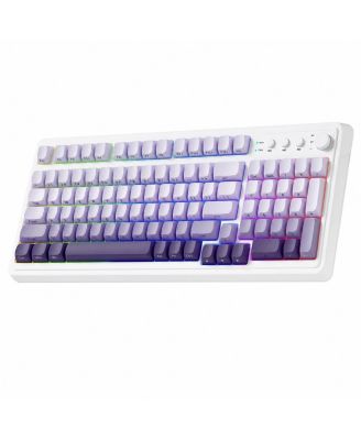Tri Mode Wireless Wired Macro Programmable Gaming Keyboard