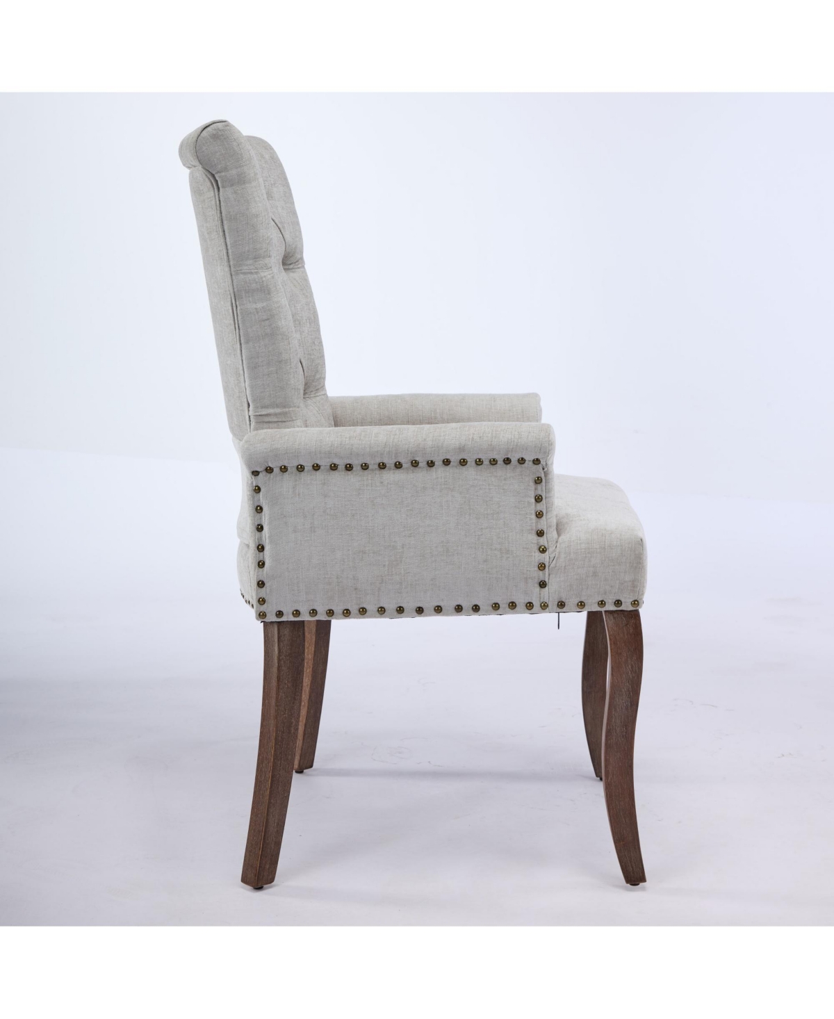 Flynama Upholstered Chenille Arm Dining Chair