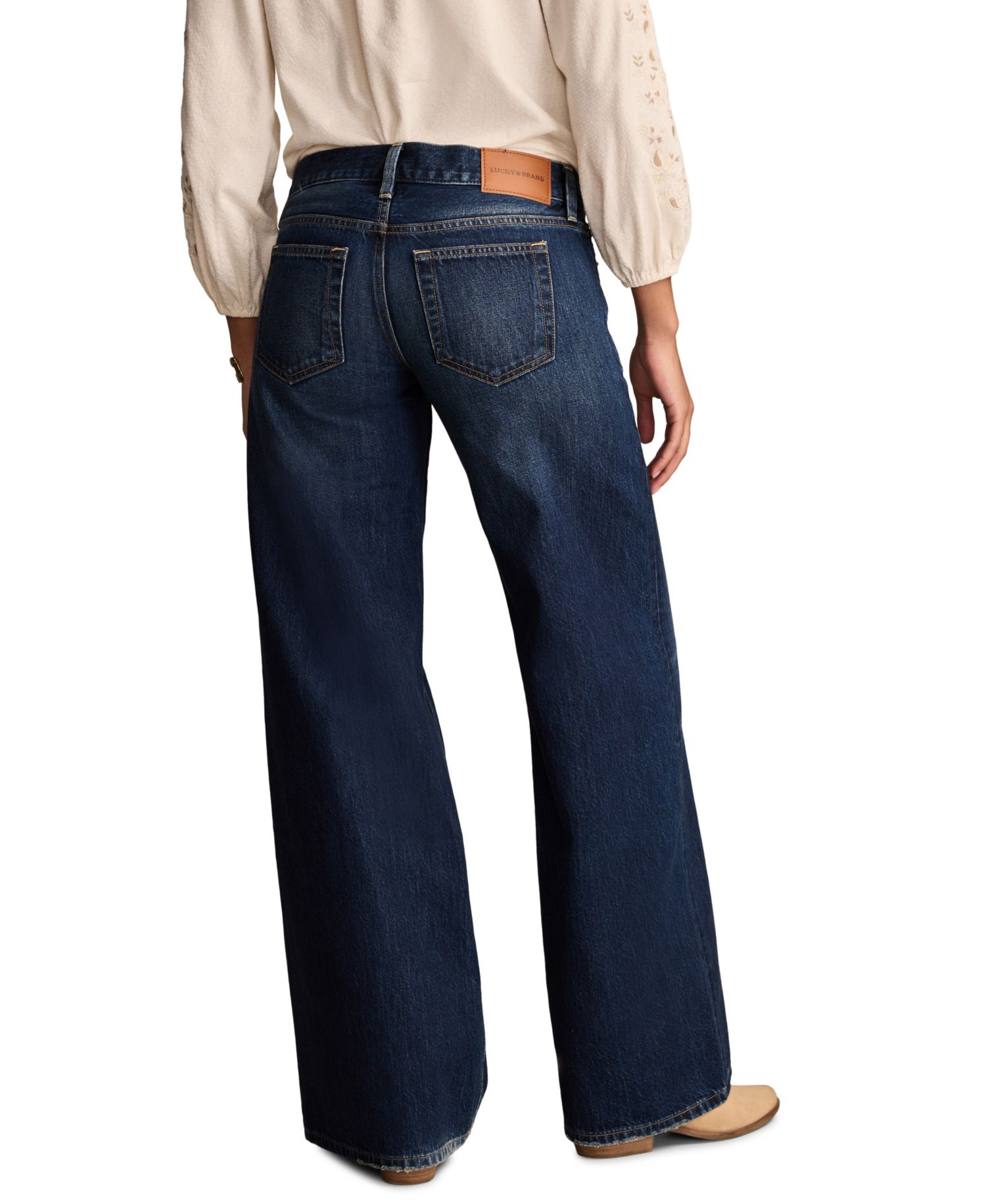Women's Low-Rise Wide-Leg Jeans