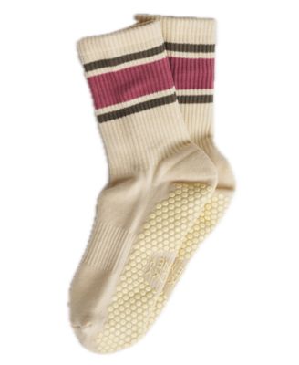 Women's Crew Stripe Grip Socks