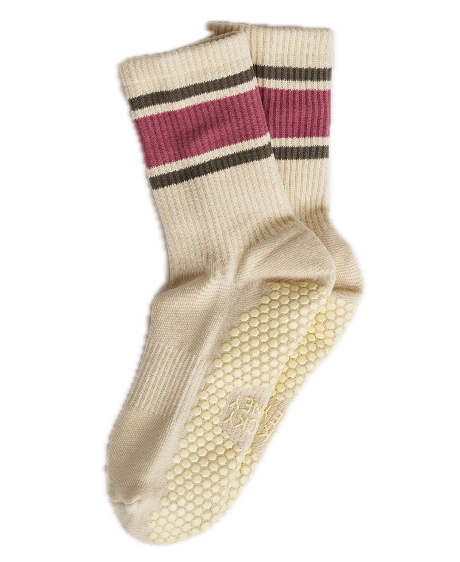 Women's Crew Stripe Grip Socks