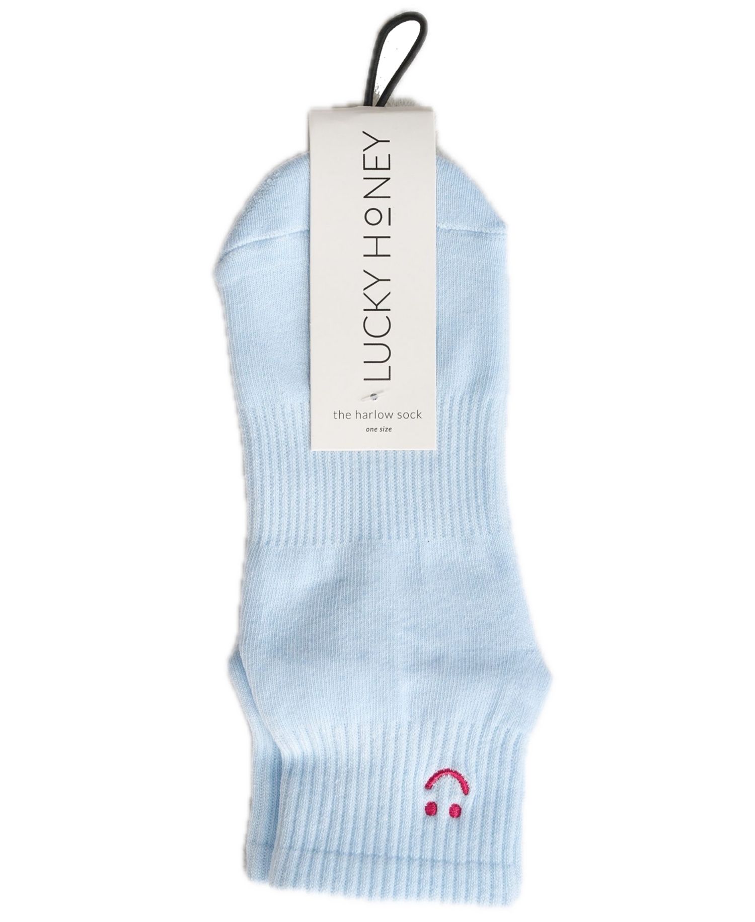 Women's Harlow Grip Embroidered Ankle Patch Crew Socks