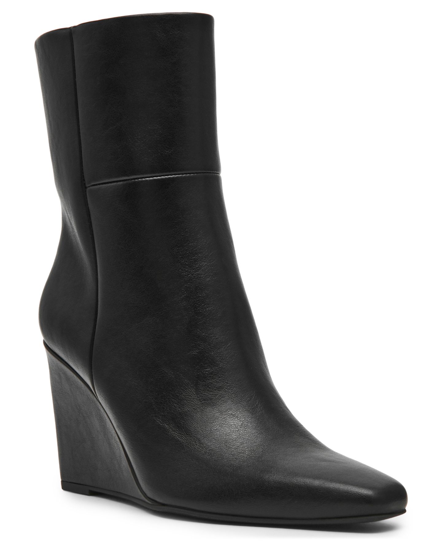 Женские ботинки DV Dolce Vita Naylor Wedge Dress Booties, цвет: Чёрный гладкий — фото 1