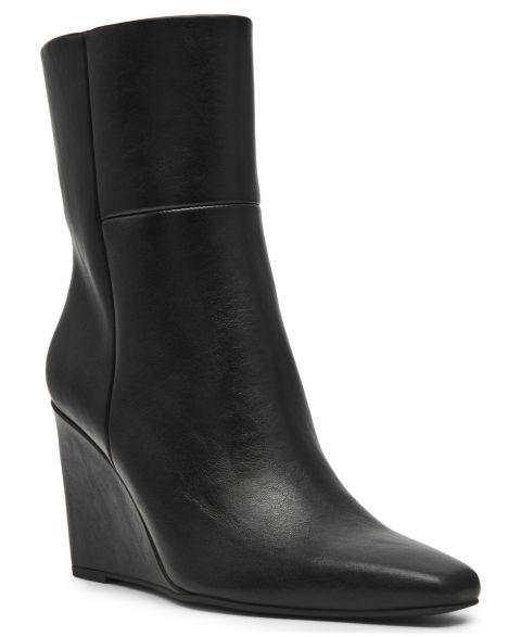 Женские ботинки DV Dolce Vita Naylor Wedge Dress Booties, цвет: Чёрный гладкий