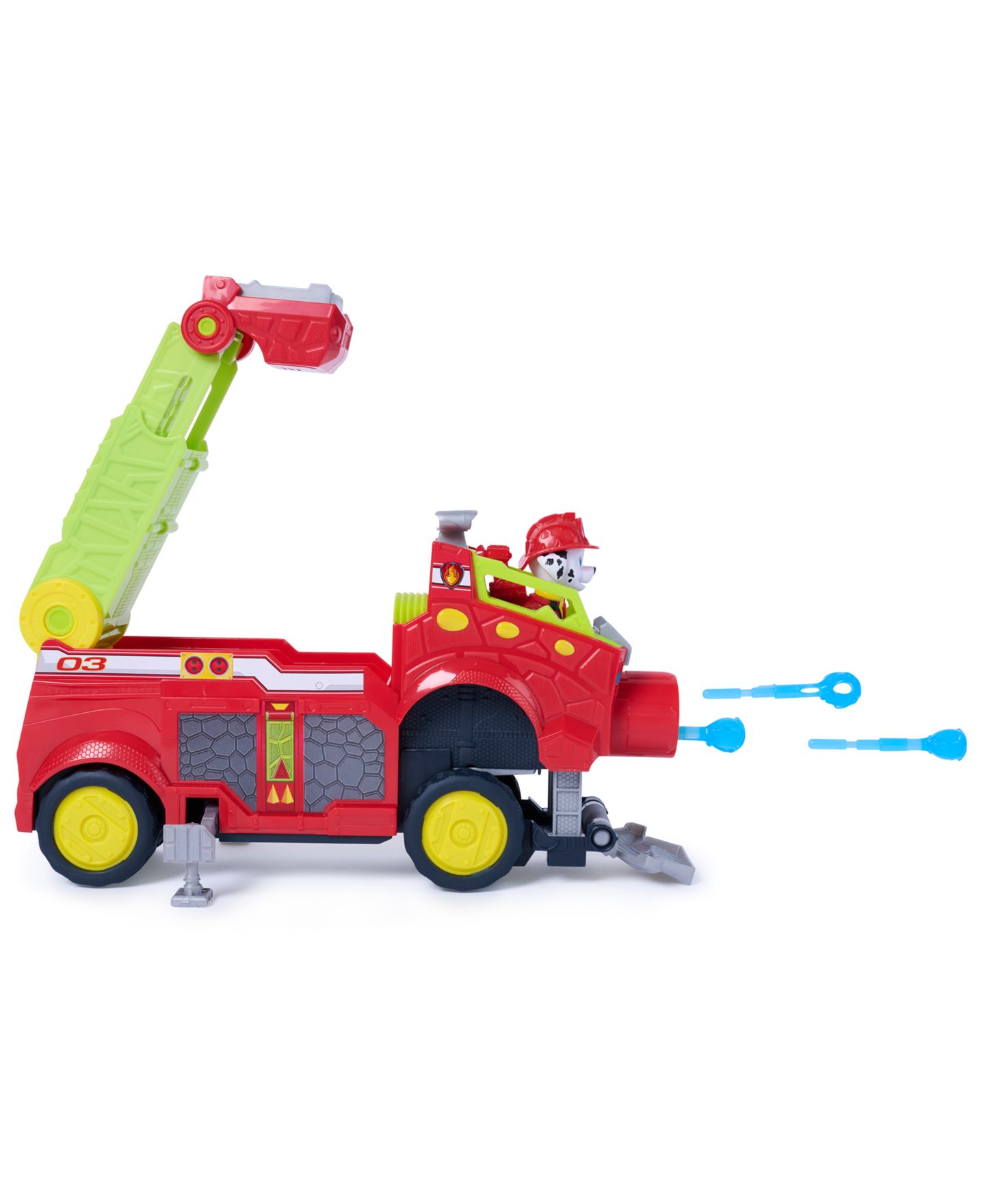 Детские игрушки Paw Patrol Rise Roll Dino Hidden Water Launcher Extendable Rescue Ladder Vehicle Set — фото 2