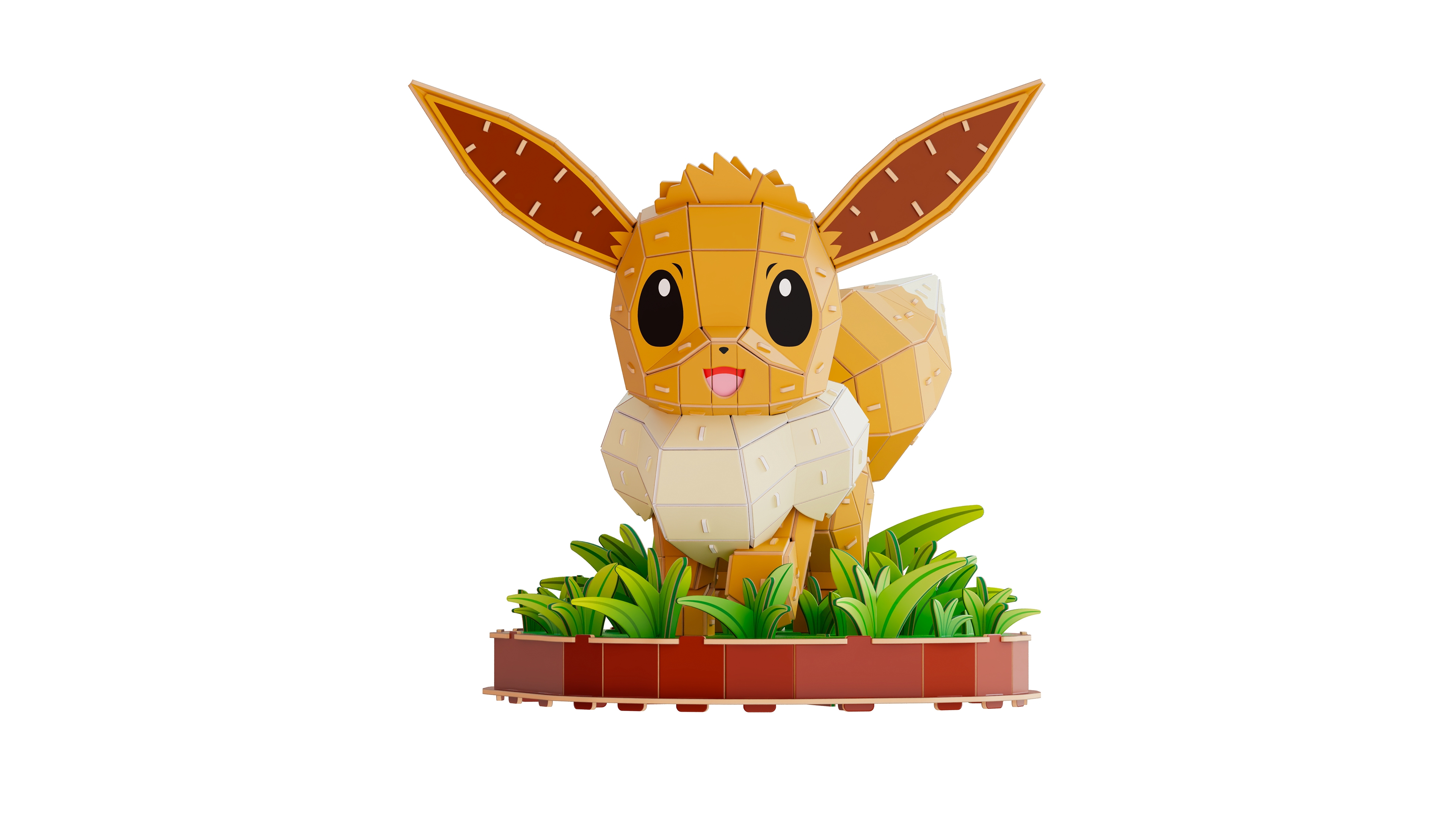 Pokemon Eevee 238-Piece 3D Puzzle, Ages 12+, 4-Pack
