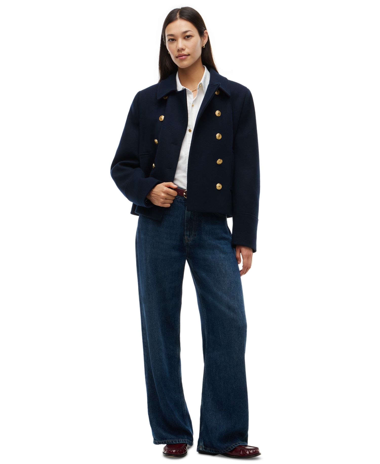 Women's American Icons Double-Breasted Wool-Blend Peacoat