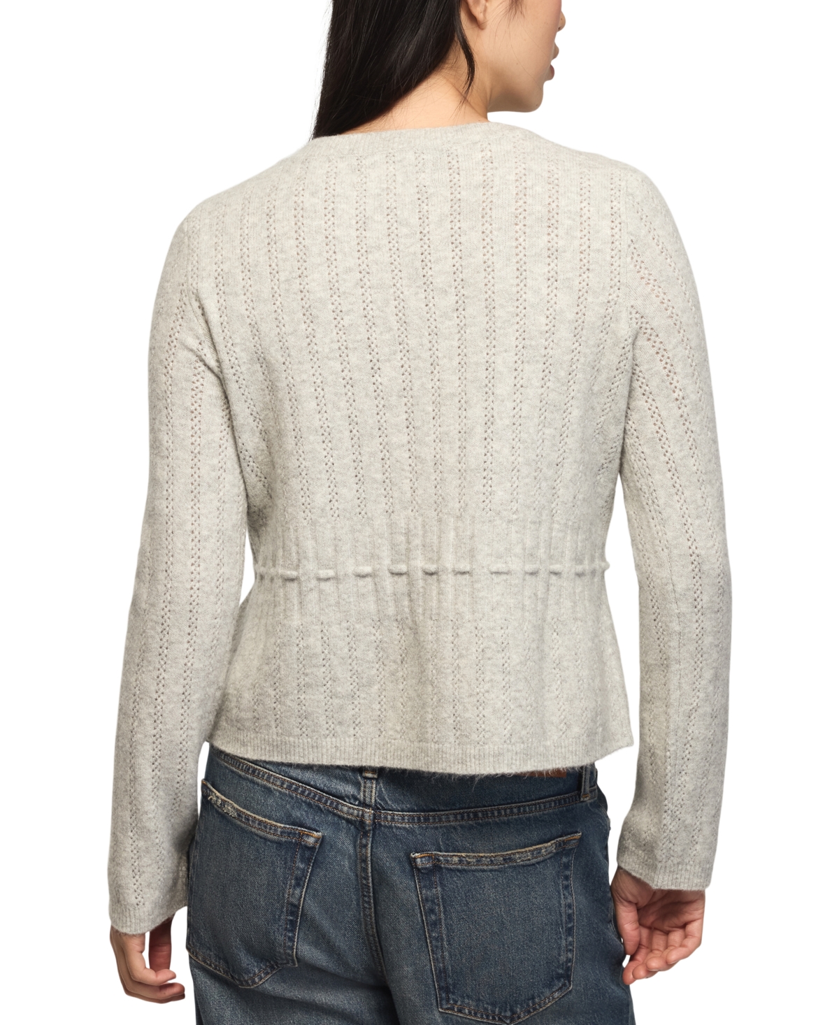 Lucky Brand Women's Cloud Soft Babydoll Pointelle Cardigan