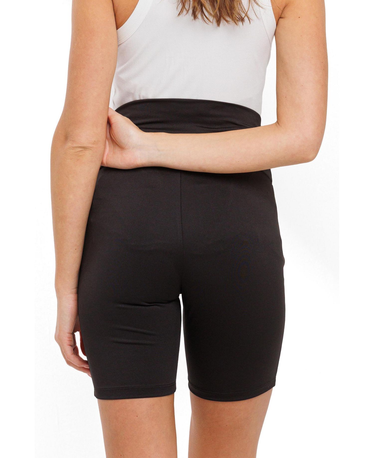 Maternity High-Waisted Biker Bike Shorts, 7" Inseam