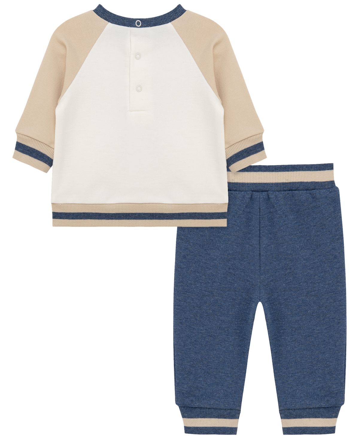 Little Me Baby Boys' Western Pup Active Crewneck Sweatshirt and Pants, 2-Piece Set