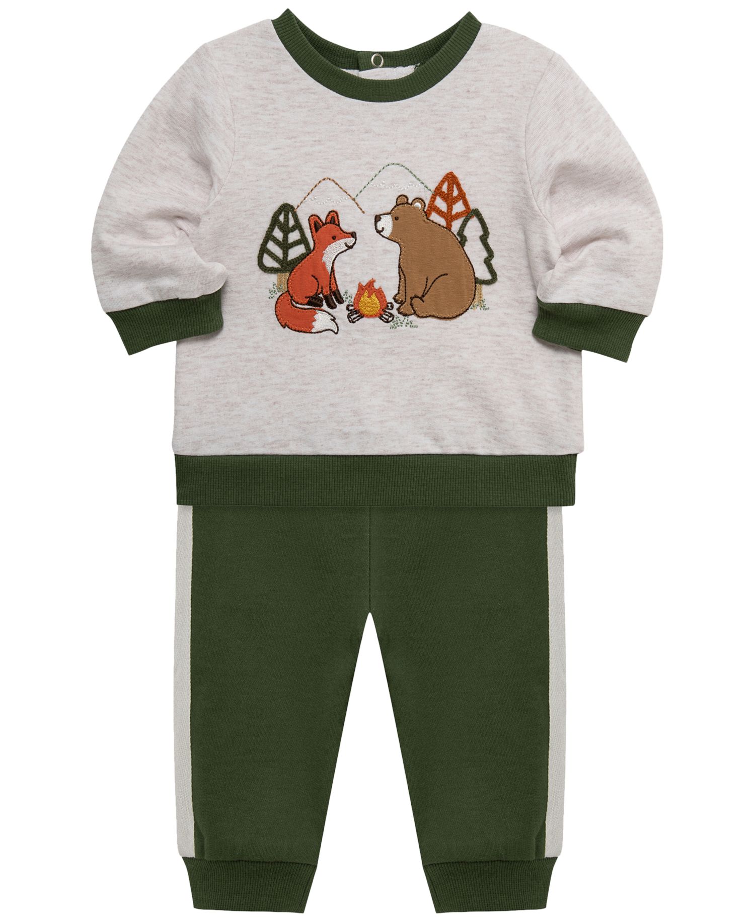 Baby Boy' Camp Friend's Active Crewneck Sweatshirt and Pants, 2-Piece Set