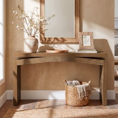 63-Inch Console Table for Entryway, Long Narrow Sofa Table