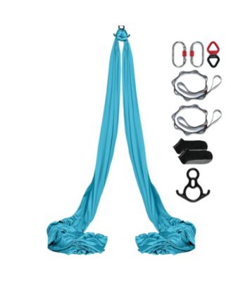 Aerial Silk and Yoga Swing Kit 11 Yards Nylon Hammock with Full Rigging Hardware for All Levels