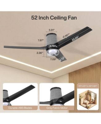 52 Inch Ceiling Fan with RGB Light - 44 Dynamic Colors