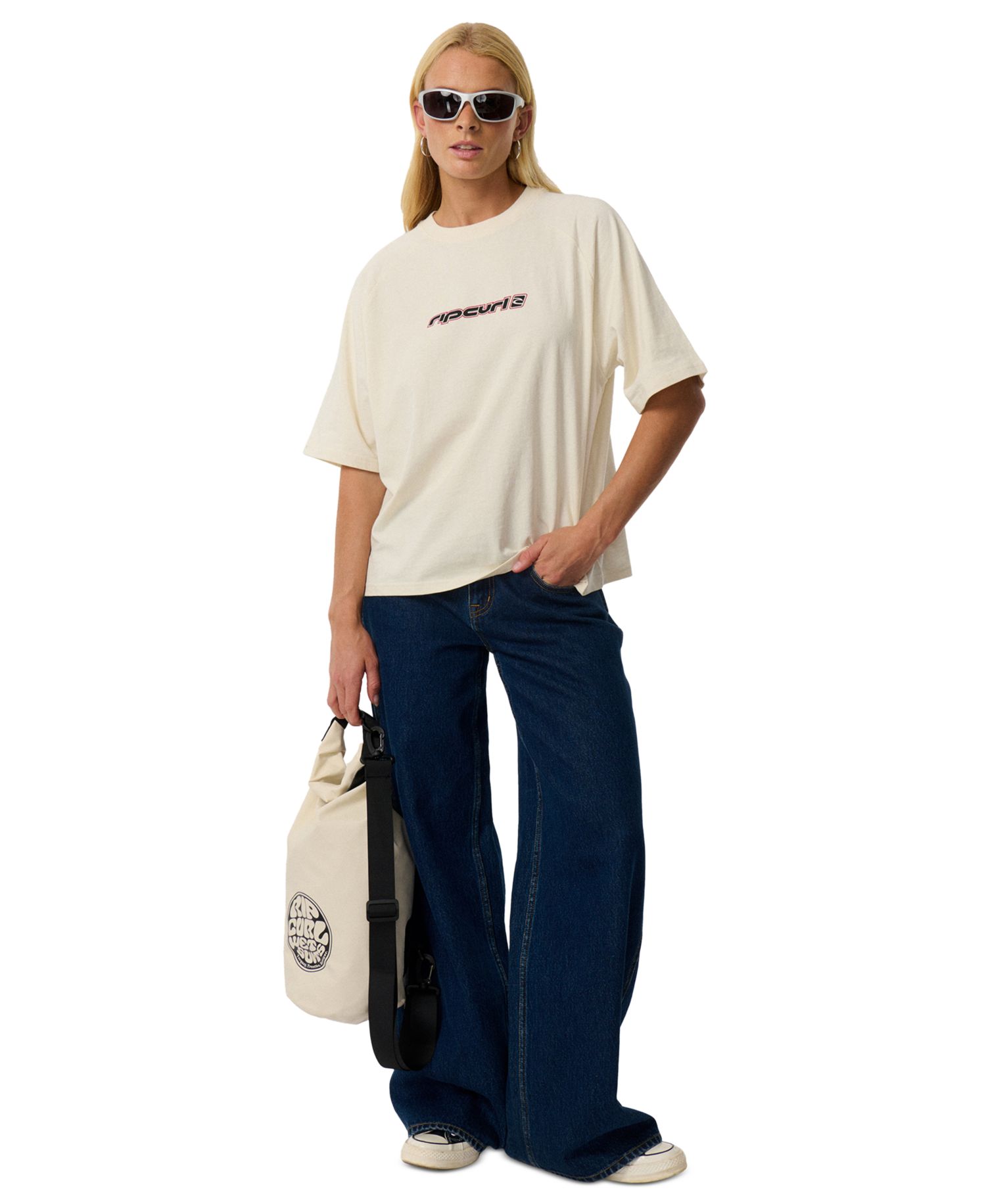 Women's Sunset Beach Raglan Boxy T-Shirt
