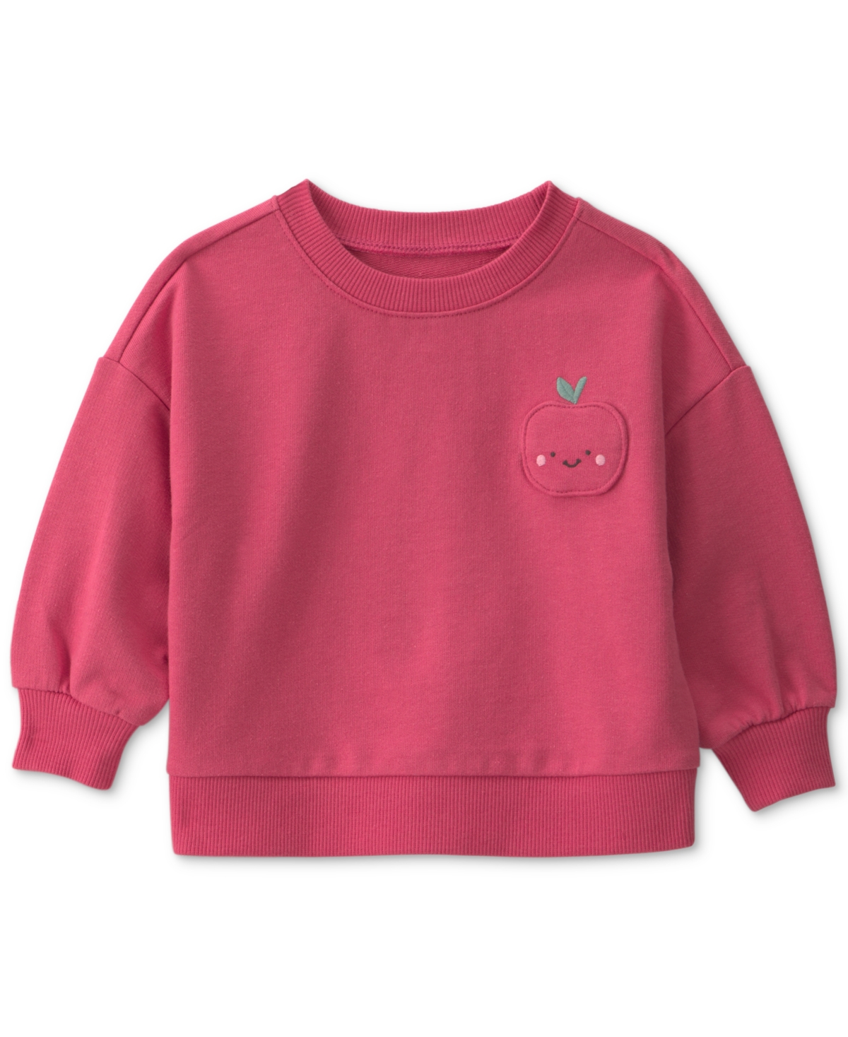 Carter's Baby Girls' Apple French Terry Sweatshirt and Print Pants, 2-Piece Set