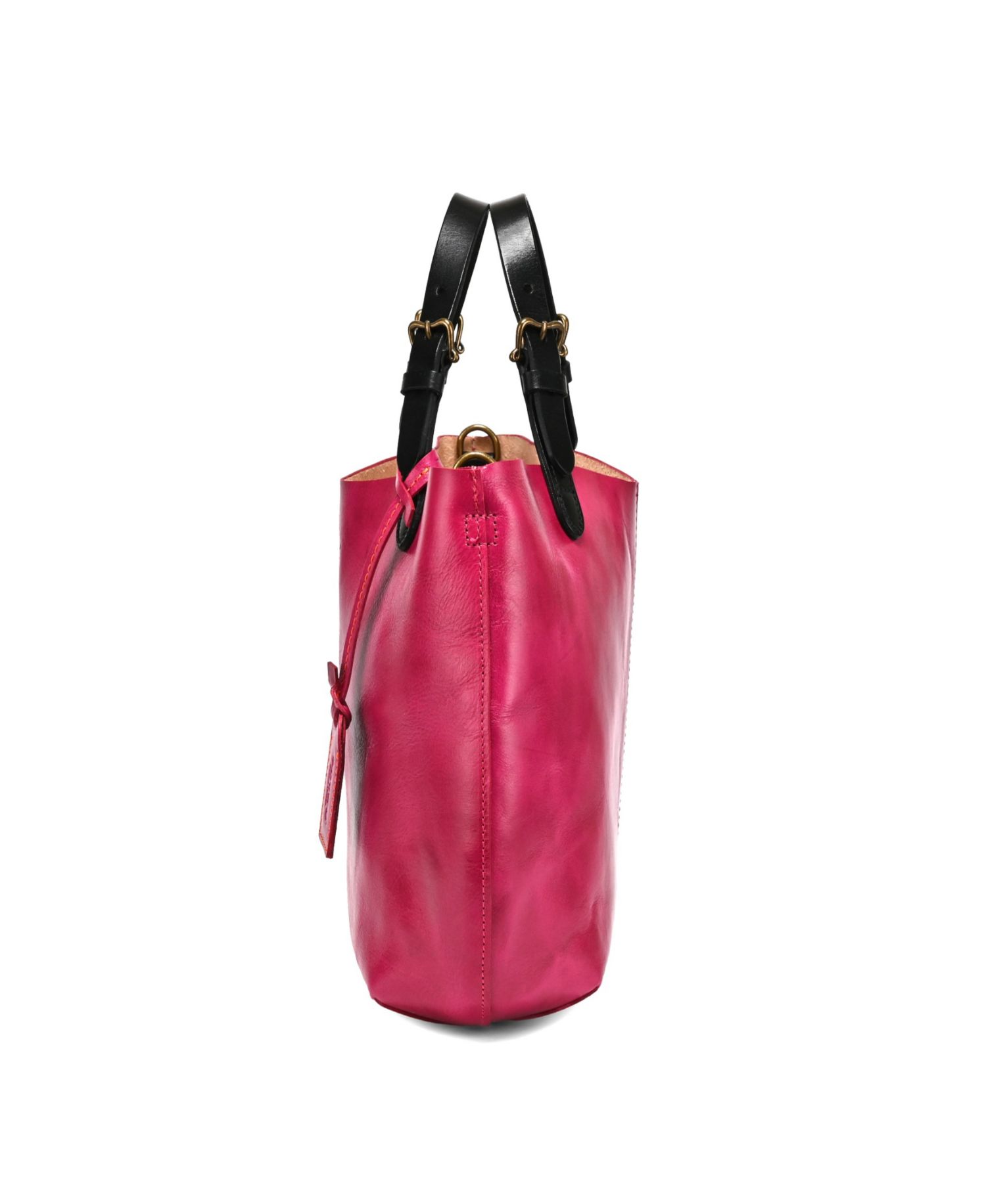 Dip Dye Mini Leather Crossbody Tote Bag