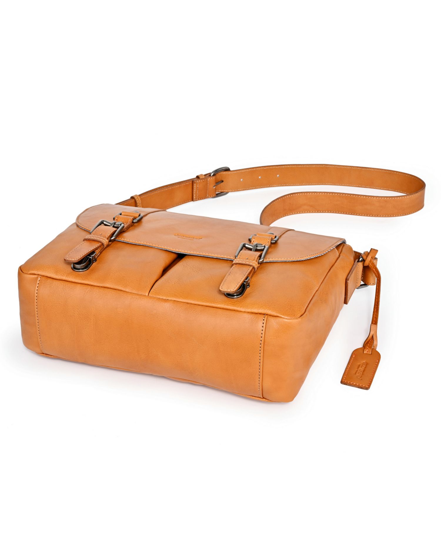 Moonlight Leather Messenger Bag
