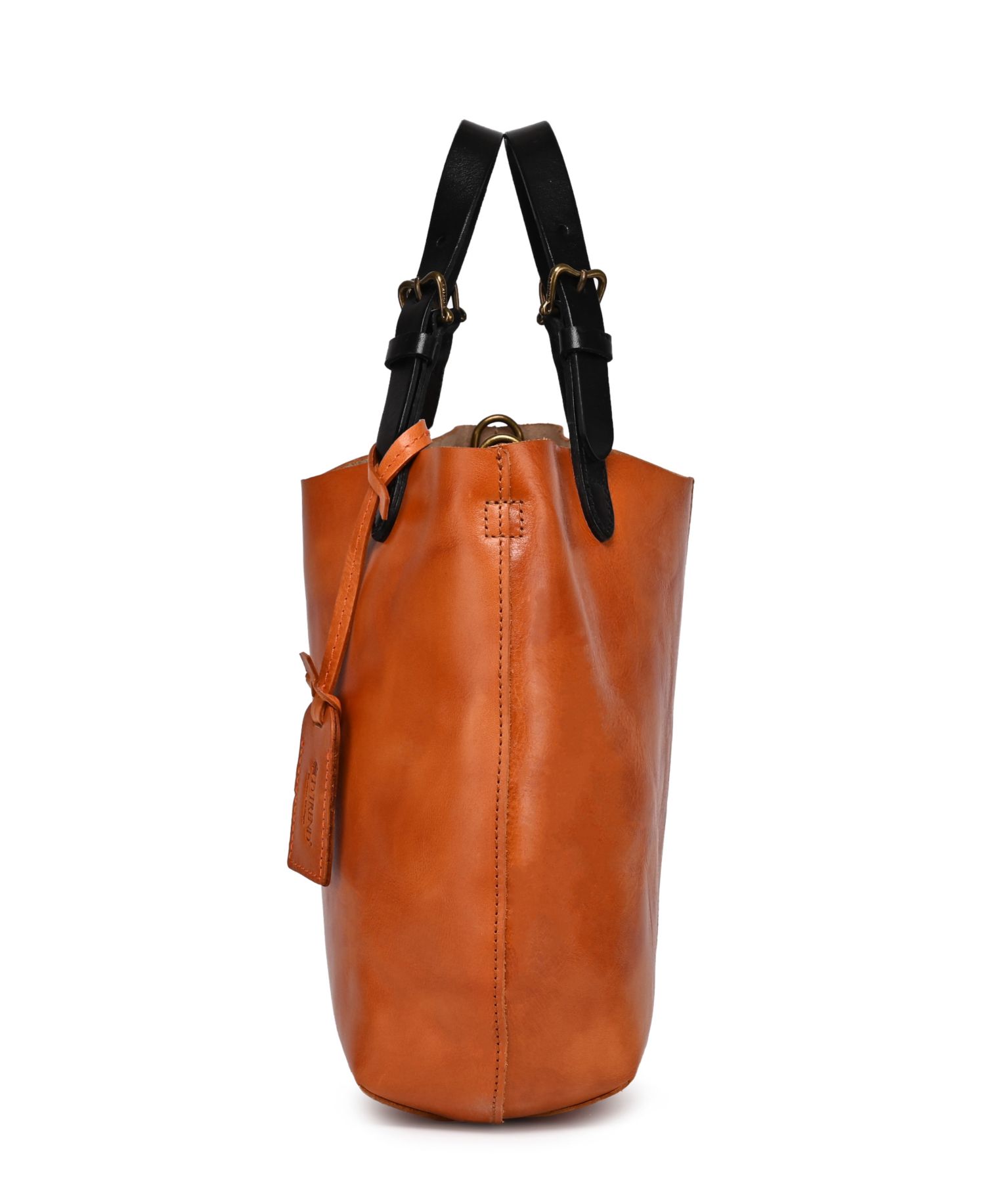 Dip Dye Mini Leather Crossbody Tote Bag
