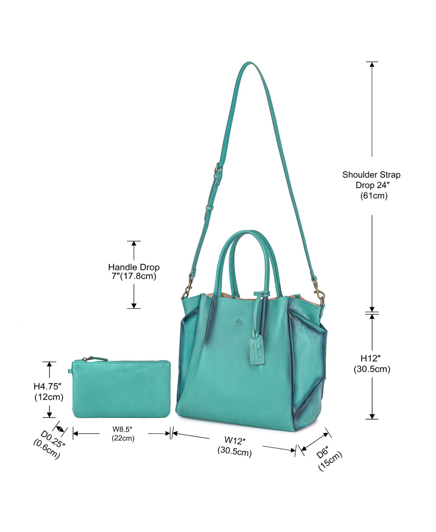 Sprout Land Extra-Large Leather Tote Bag