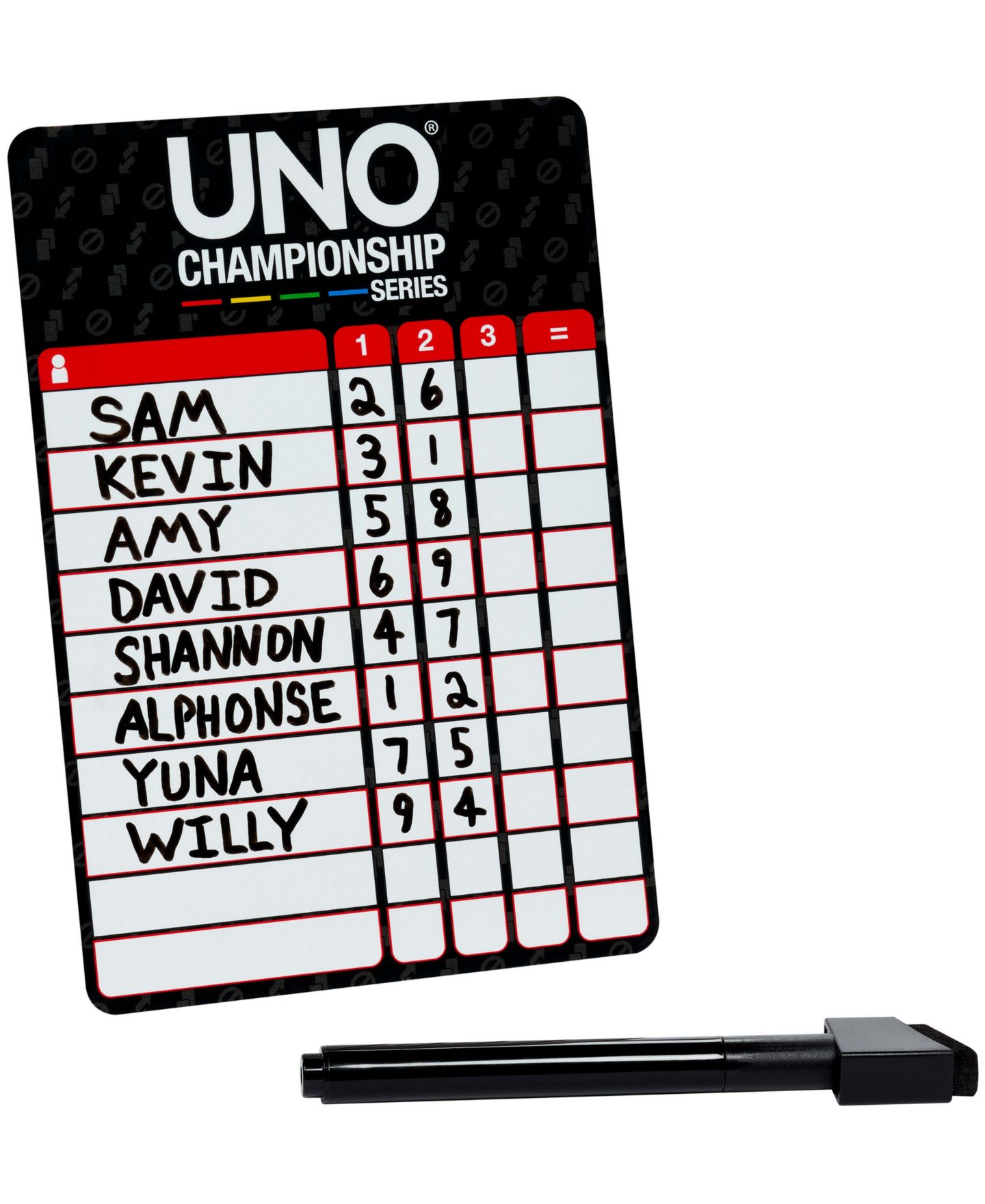 Детская карточная игра Mattel UNO Championship Series Tournament 224 Cards Card Game, Ages 7+ — фото 5