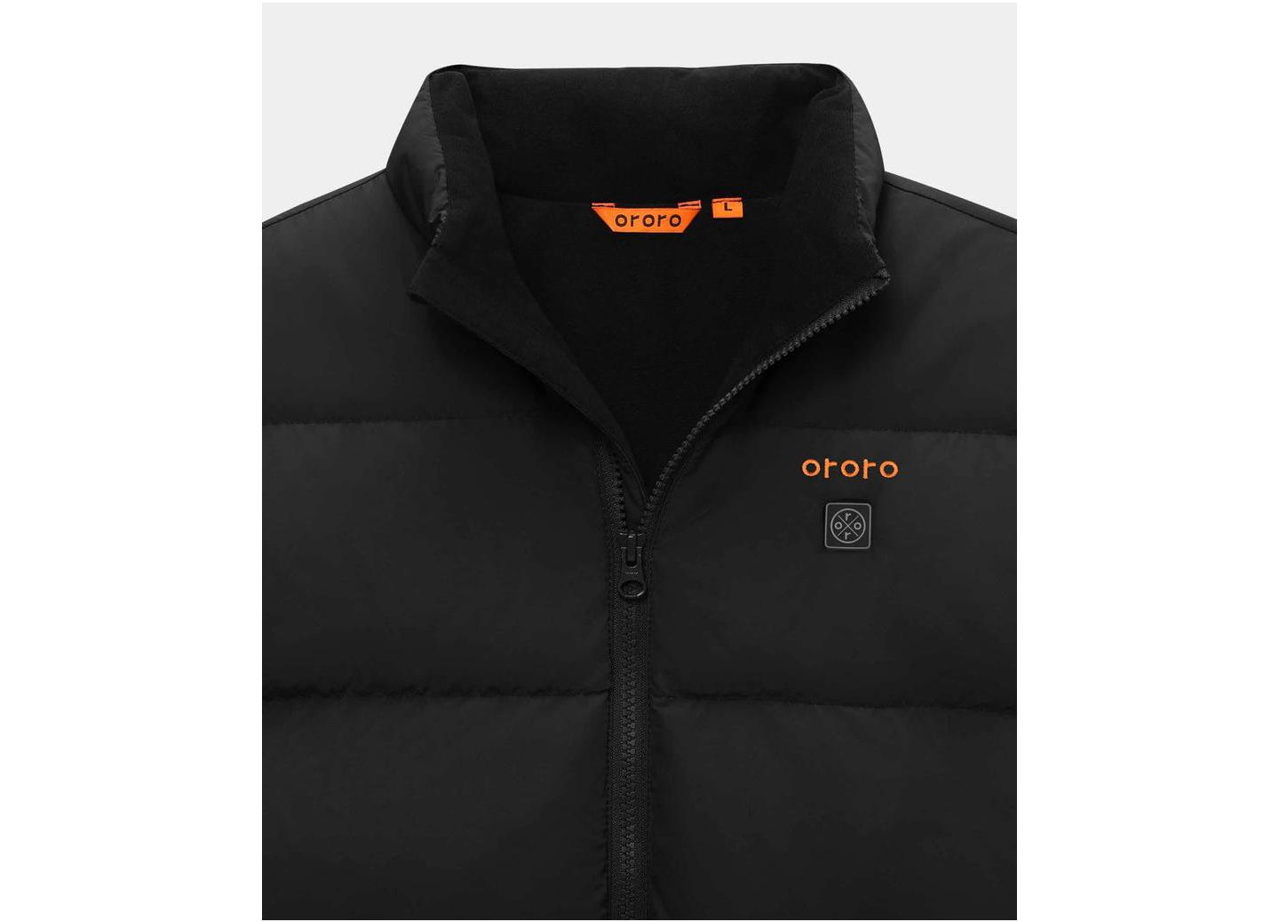 Куртка ororo Unisex S- XL ' 4-Zone Heated Down для девочек, цвет: Чёрный — фото 4