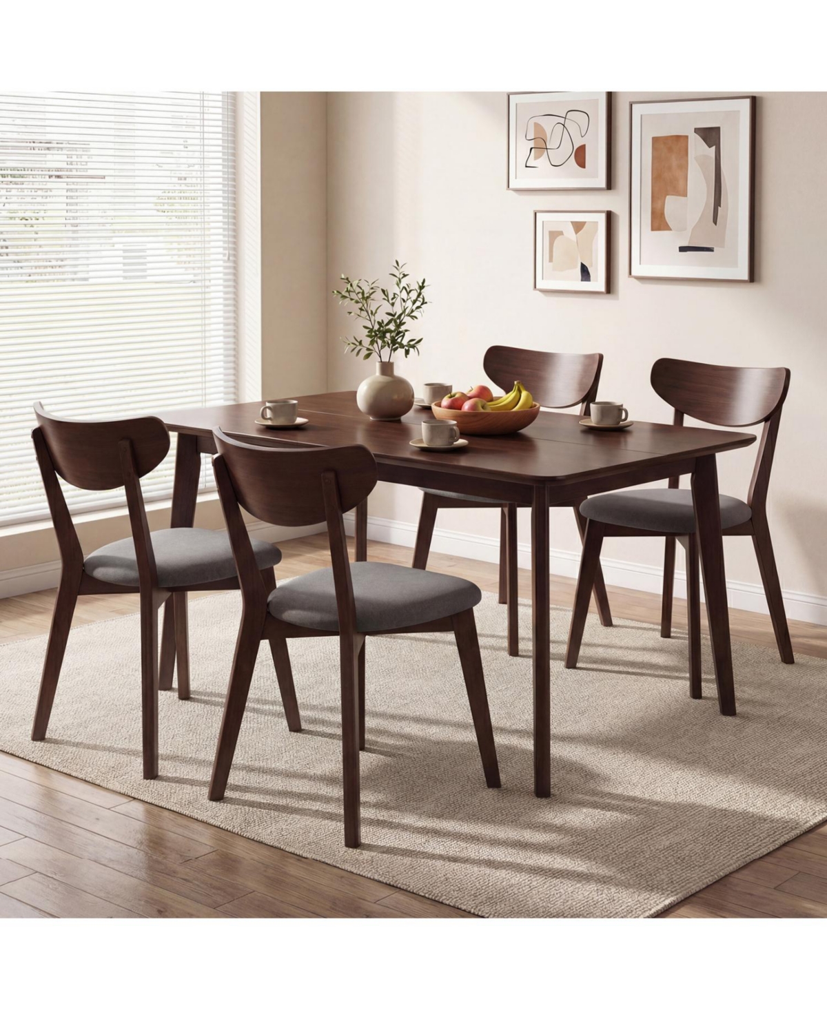 Mecale 47-Inch Rectangular Dining Table for 4-6