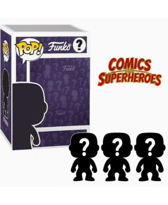 Pop! Comics and Superheroes Blind Box 3-Piece Vinyl Figures Set, Ages 4+