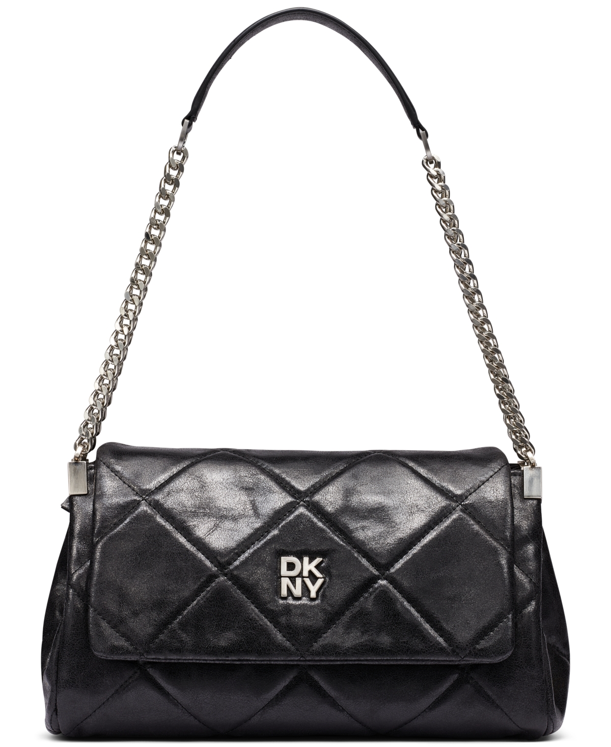 Dkny Soho Small Faux Leather Magnetic Flap Shoulder Handbag