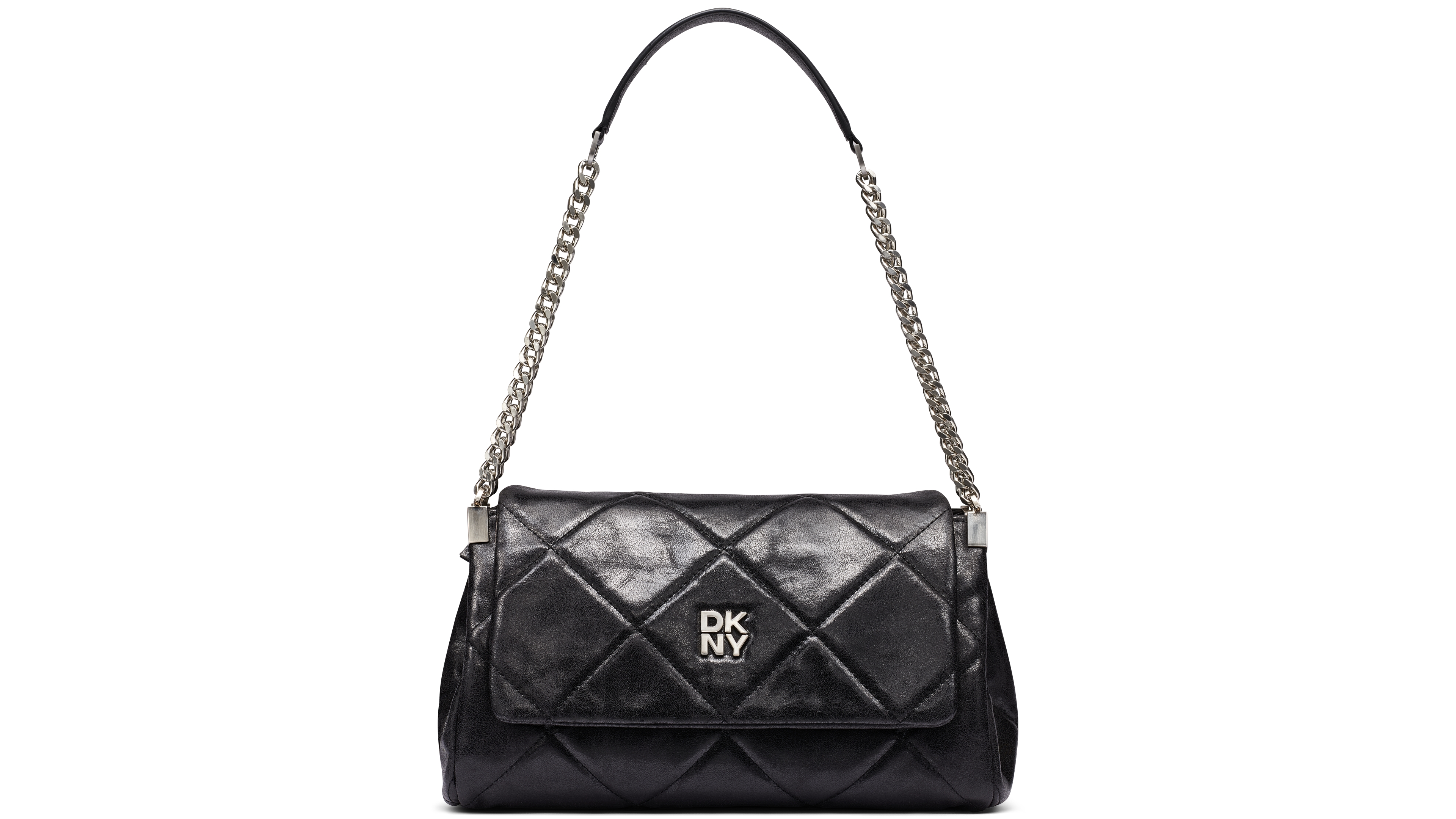 Dkny Soho Small Faux Leather Magnetic Flap Shoulder Handbag
