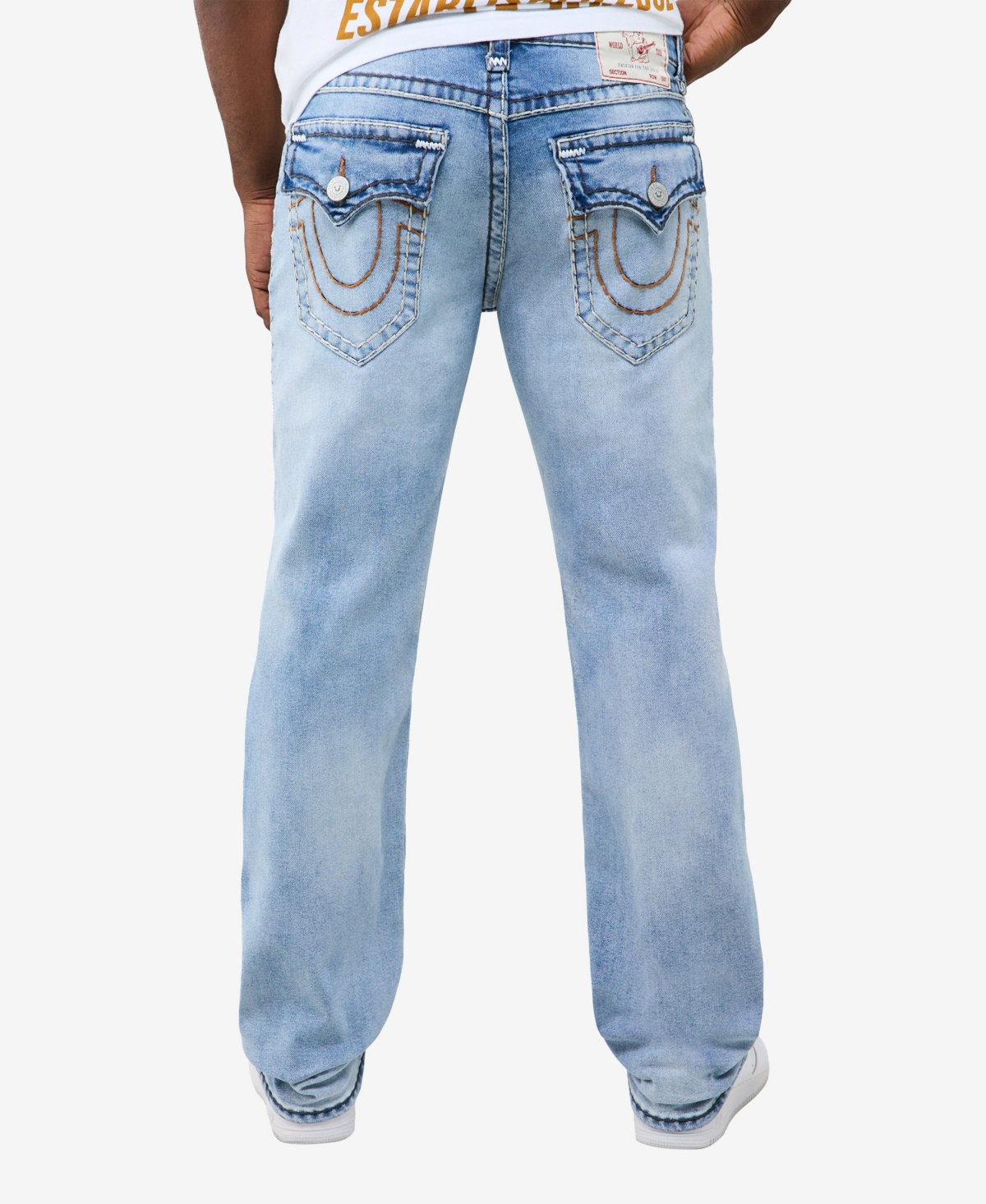 True Religion Men's Ricky Super T Flap Straight Jeans