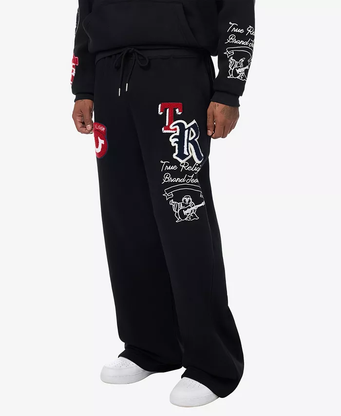 Men's Logo Patch Baggy Sweatpants - thumbnail 2