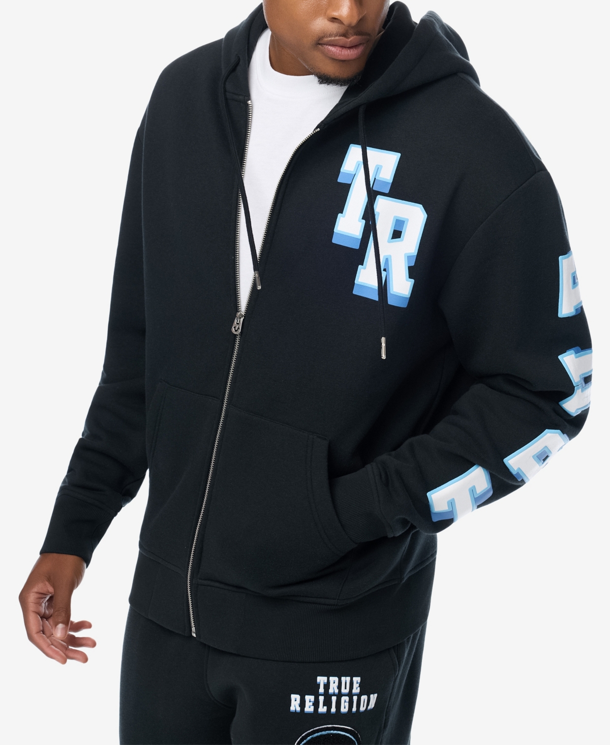 True Religion Men's Overt Buddha Logo Hoodie