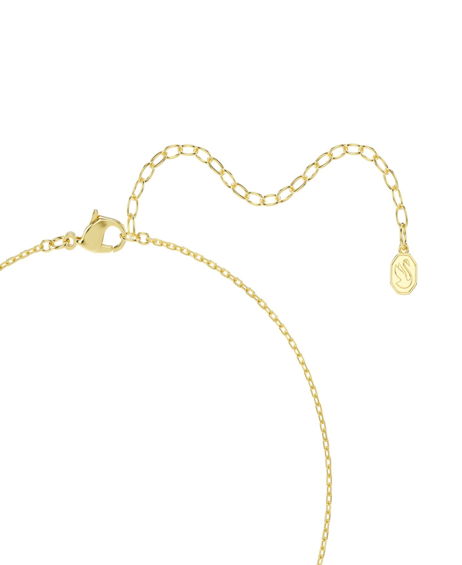 Gold-Tone Plated Green Crystal Necklace