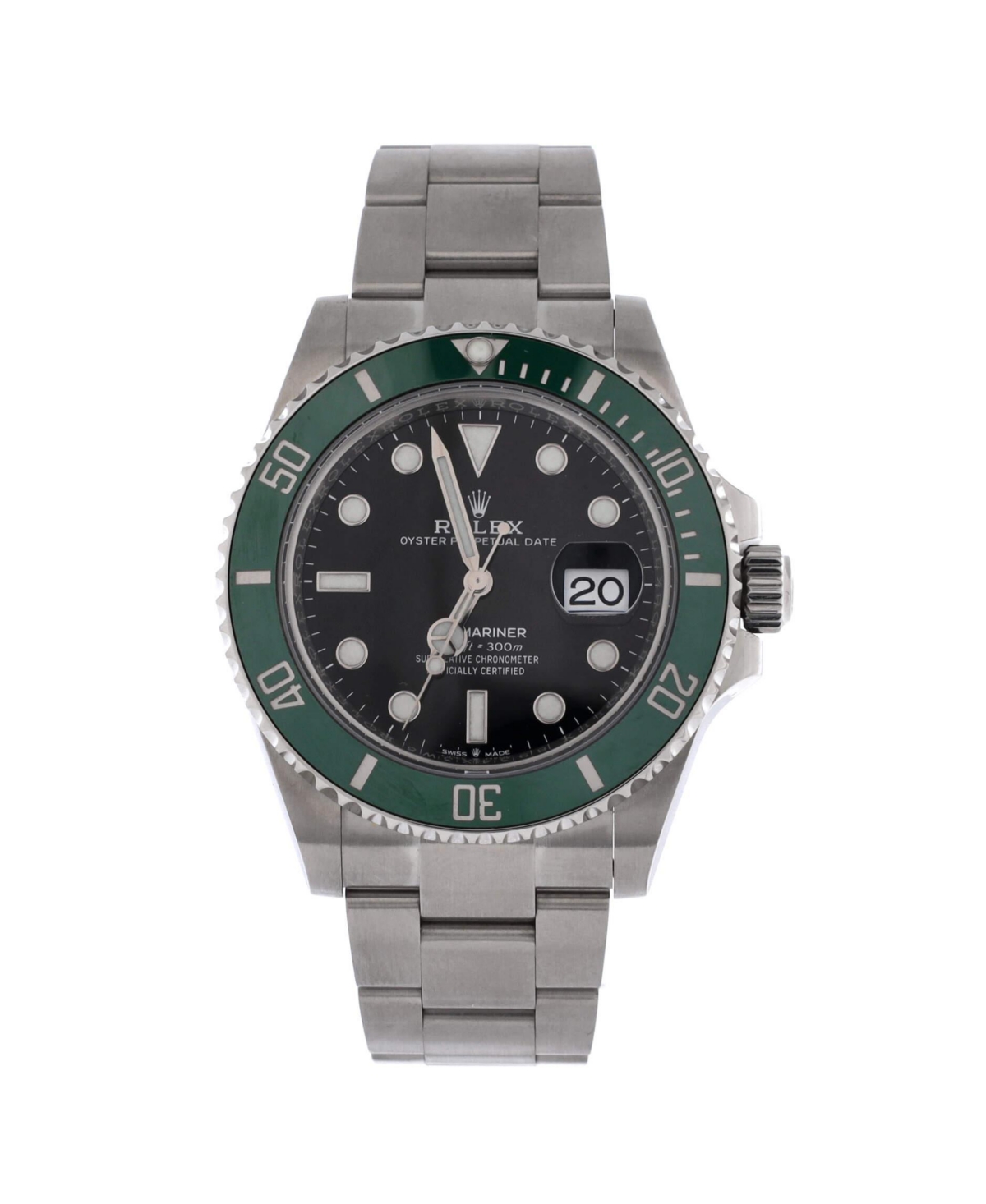 PreOwned Rolex Oyster Perpetual Submariner Starbucks Date Automatic Watch in Stainless Steel and Cerachrom 41mm  Dial color black