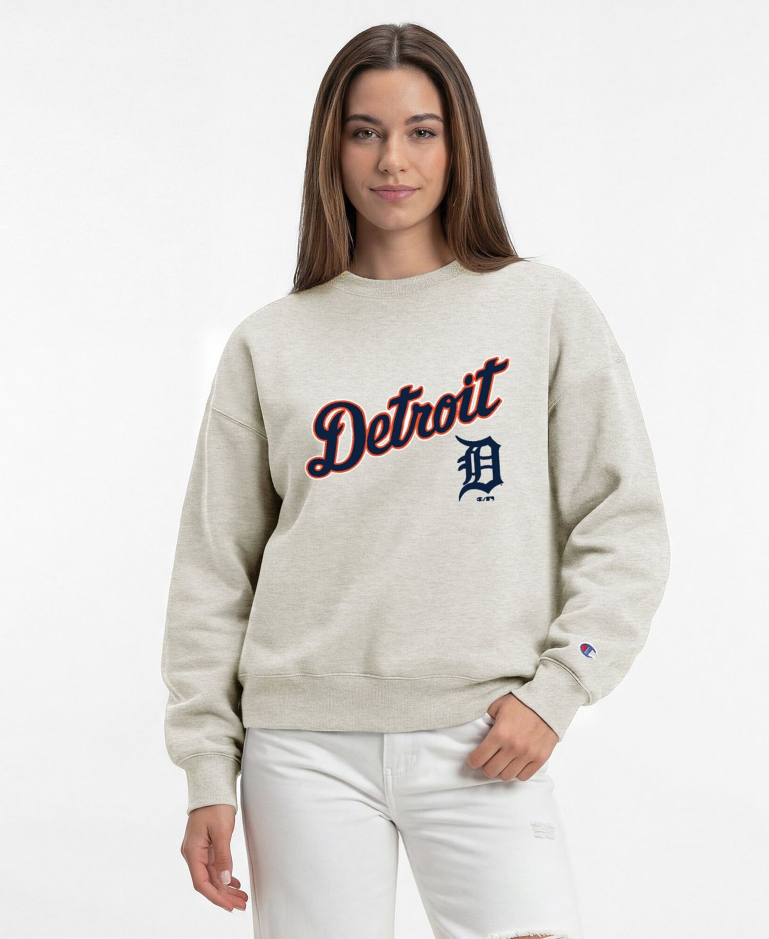 Women's Detroit Tigers All-Star Relaxed-Fit Dropped-Shoulder Sweatshirt