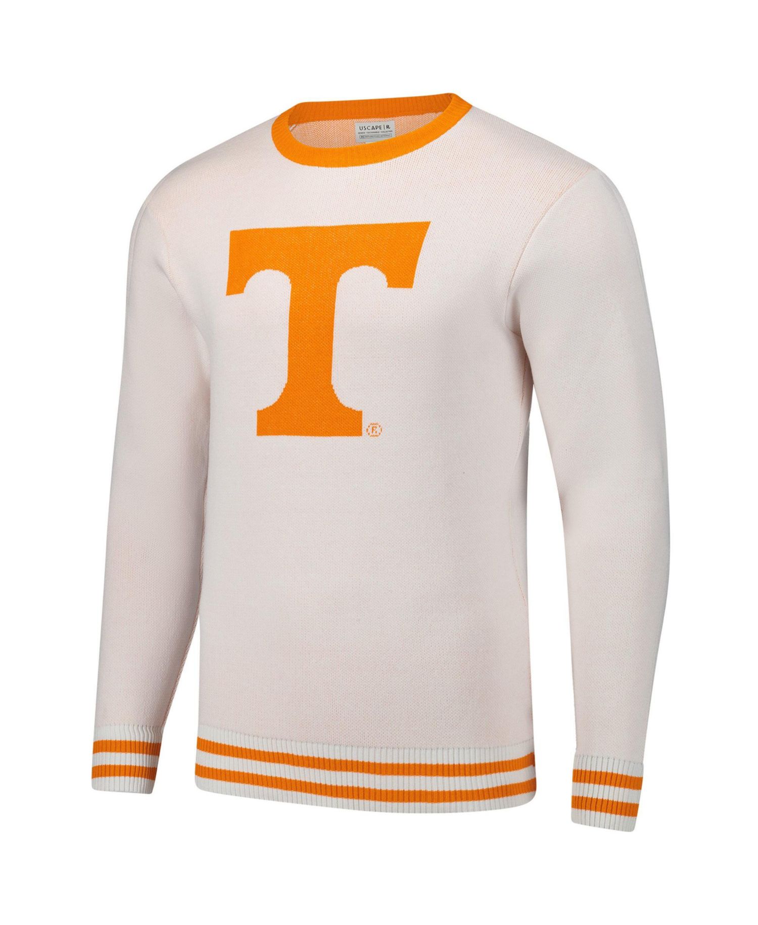 Men's and Women's White Tennessee Volunteers Renew Knit Vintage Pullover Sweater