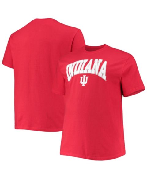 Мужская футболка Champion Crimson Indiana Hoosiers Big & Tall Arch Over Wordmark
